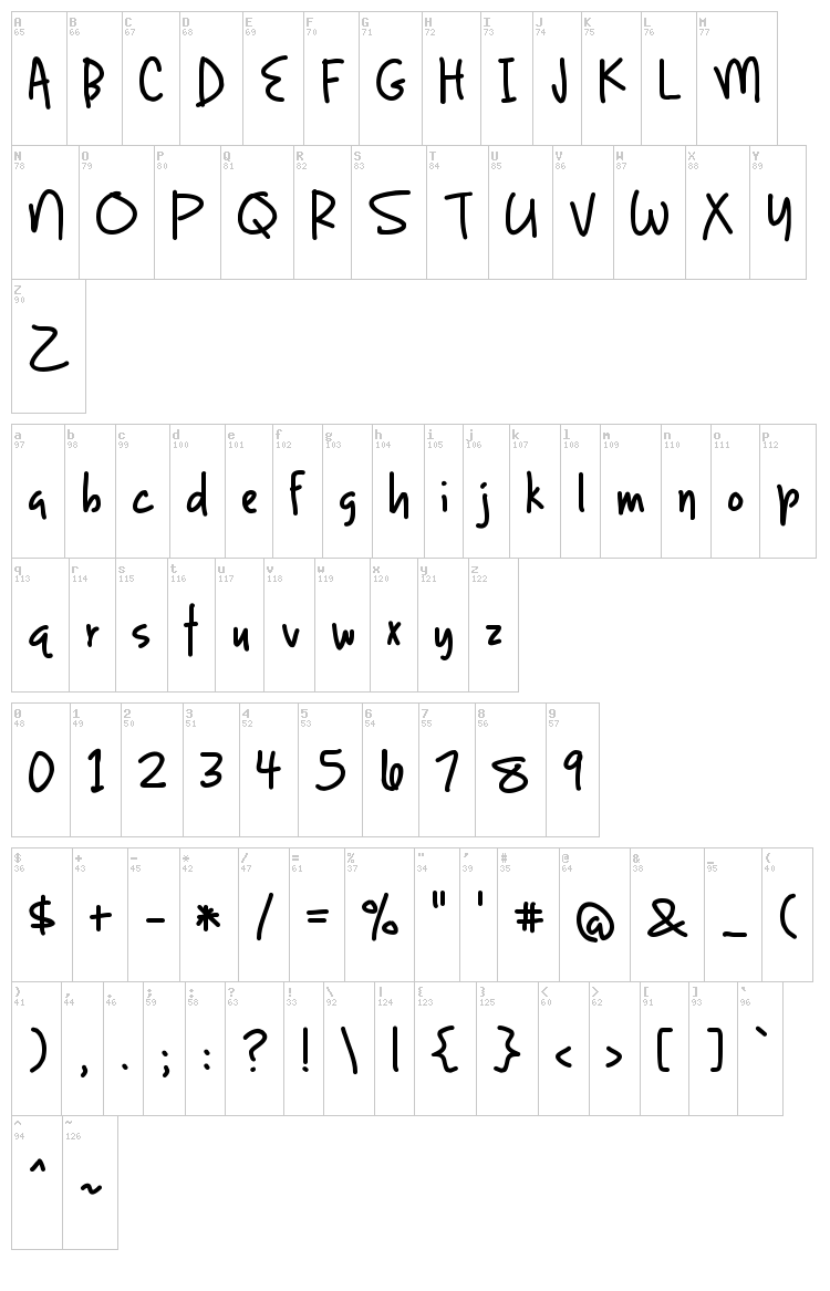 Light up the World font map